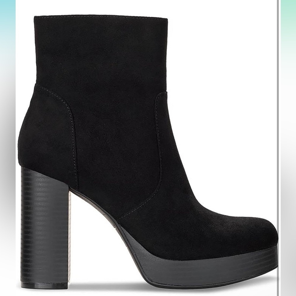 NWT SUN + STONE Elegant Black Ankle Boots - Picture 2 of 5